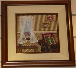 The two paintings were hung above the couch in this piece, instead of "End Table Sconces". You should do what looks good and pleasing to your eyes - nobody knows what you like better than you!